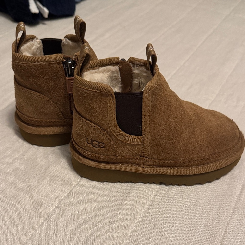 UGG Kids Tan Suede Boots